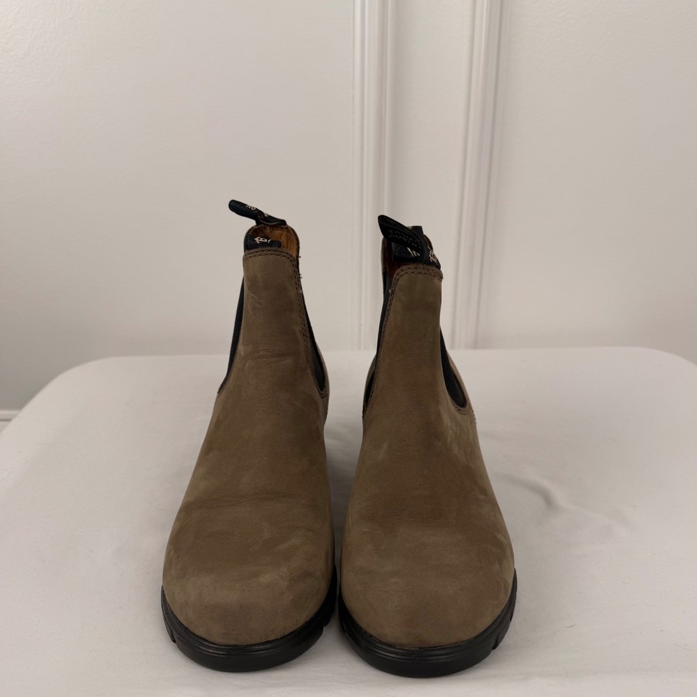 Blundstone Women Series Heeled Chelsea Boots Antique Brown Leather 1673